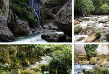 157款4K山水河流瀑布风景湖泊水流小溪山涧岩石头峡谷风景视频素材
