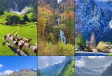 【628款】4K蓝光国外北欧小镇乡村航拍走拍风景视频素材